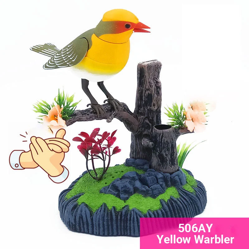 Juguete interactivo activado por voz con un pájaro que canta-ES