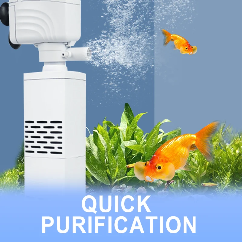 3-v-1 akvarijski filter – filtracija, oksigenacija in črpanje vode--SI