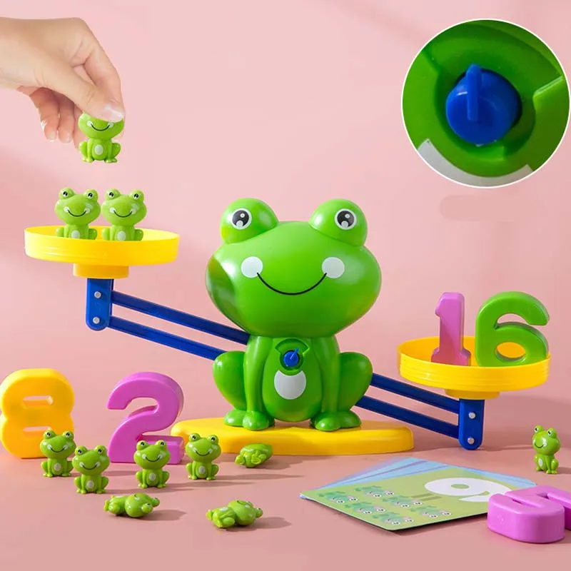🐸Otroški komplet igrač z risanimi živalmi in tehtnicami-SI