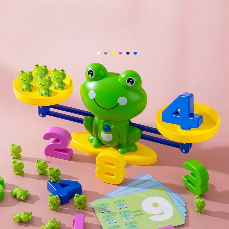 🐸Otroški komplet igrač z risanimi živalmi in tehtnicami-SI