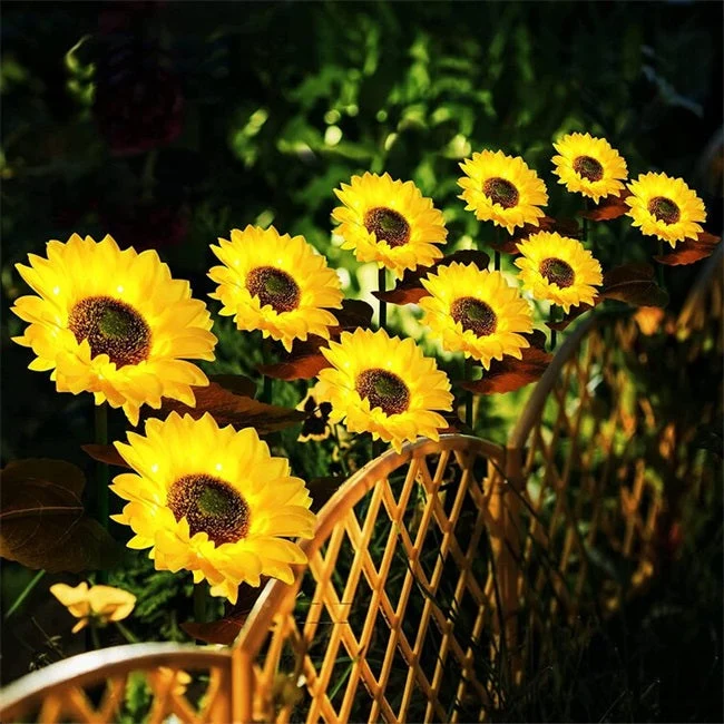 🔥✨Saulėgrąžų saulės energijos sodo šviesos stulpas🌻-LT