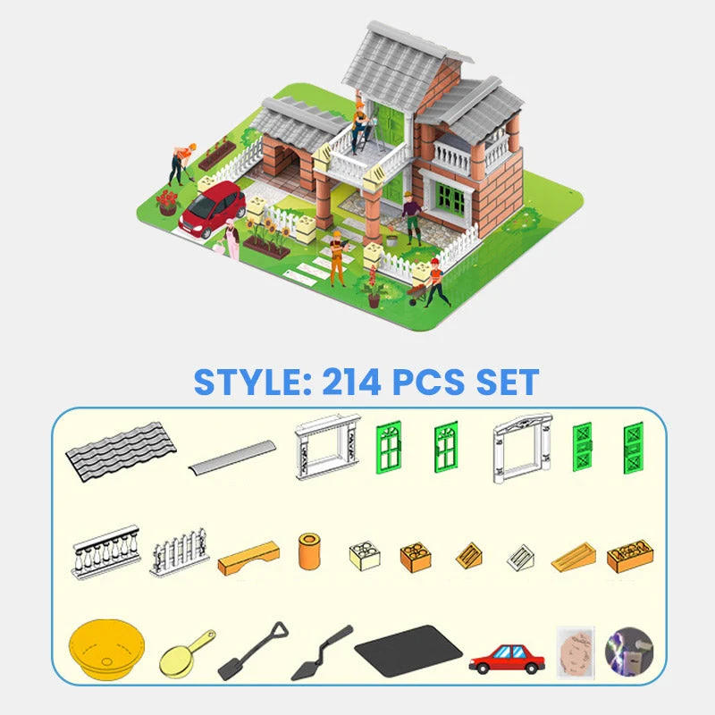 🏠Kit de construcción de mini edificios ensamblables-ES