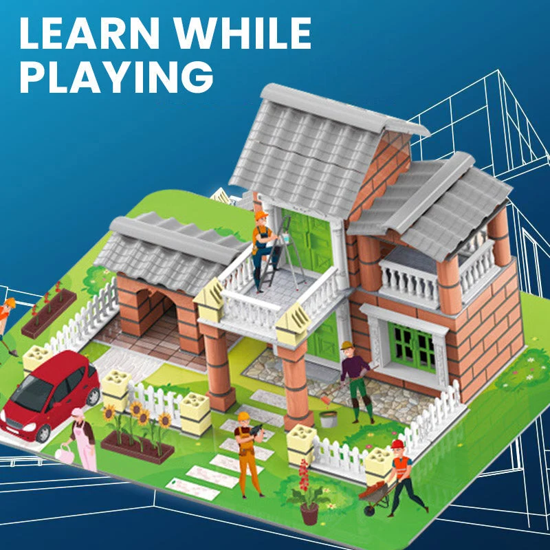 🏠Kit de construcción de mini edificios ensamblables-ES