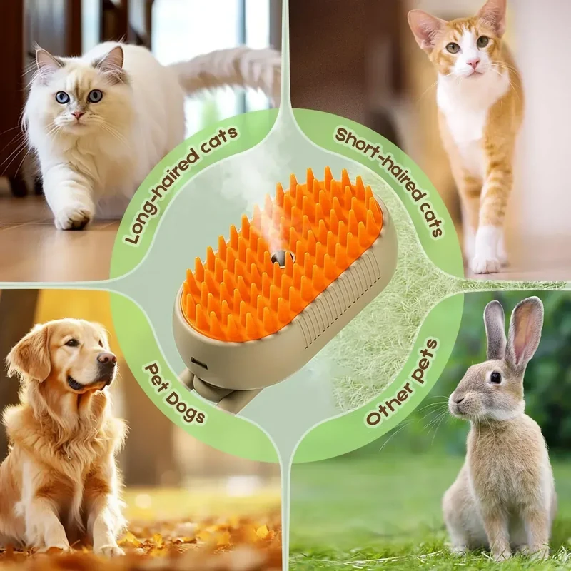 🐱🐶✨Βούρτσες ατμού 3 σε 1 για κατοικίδια-GR