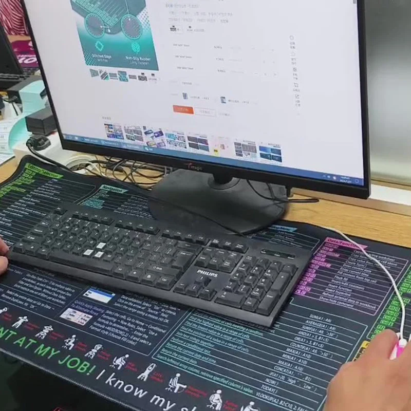 🔥Alfombrilla de escritorio antideslizante y resistente a las manchas para oficinas 🧠💻-ES