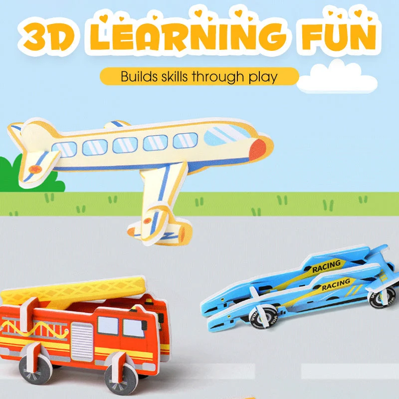 🎨 Rompecabezas educativos 3D para niños-ES
