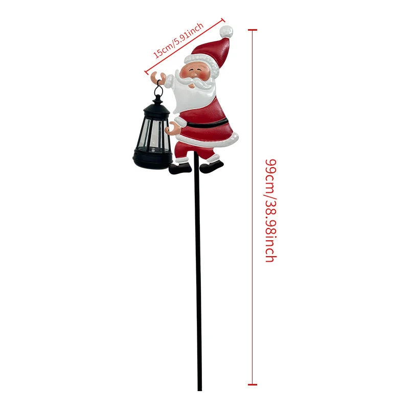 🎅 Ηλιακό φωτιστικό Άγιου Βασίλη - Μαγικό φως γεμίζει τον κήπο σας με μια εορταστική λάμψη. ✨-GR