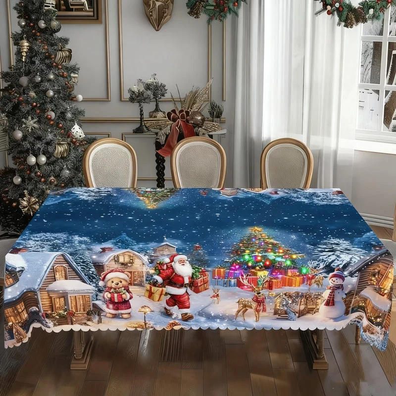 Eleganten prt z božičnim potiskom-SI