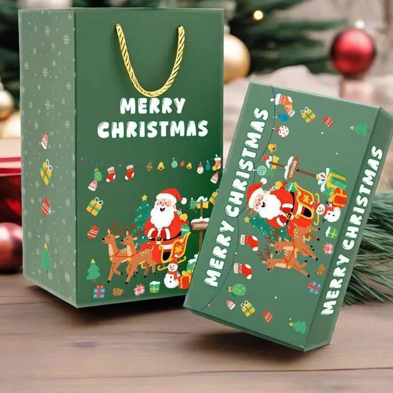 🎅 Caja de regalo navideña plegable única 🎄✨-ES