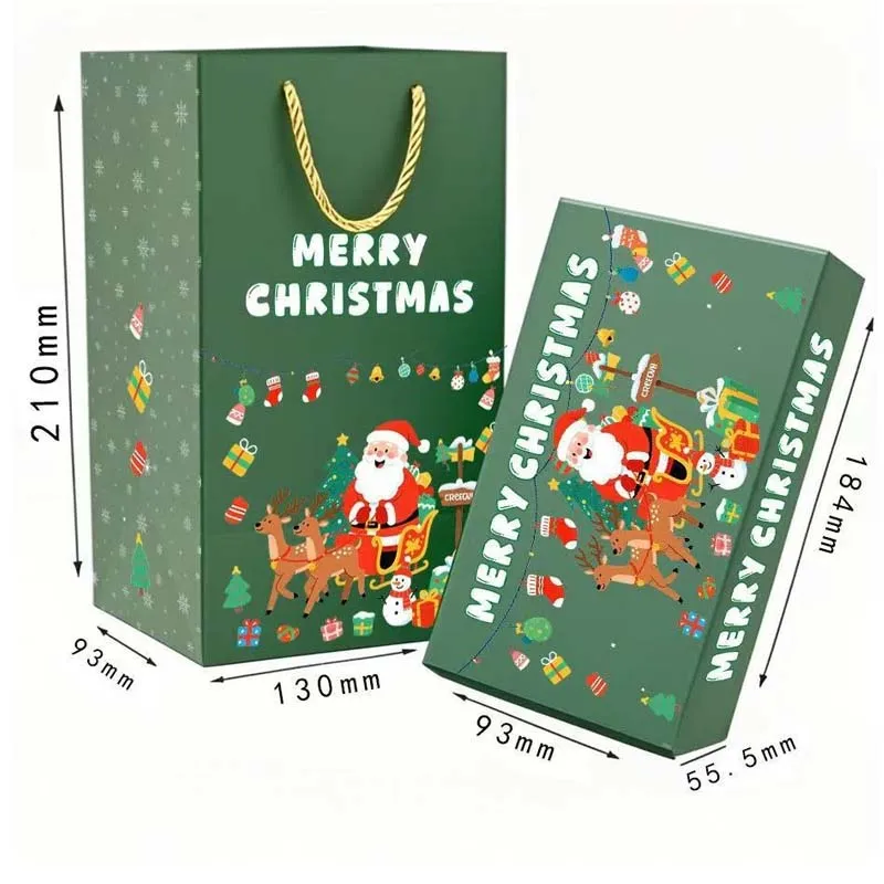 🎅 Caja de regalo navideña plegable única 🎄✨-ES