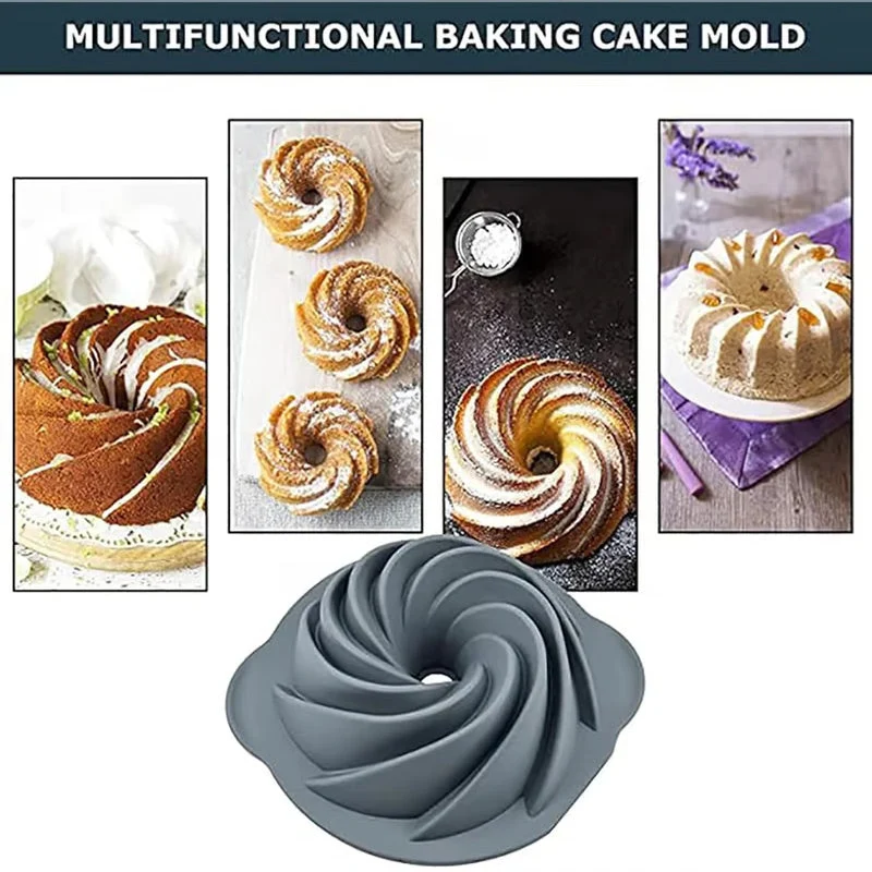 Juego de moldes de silicona para pasteles para hornear fácilmente-ES