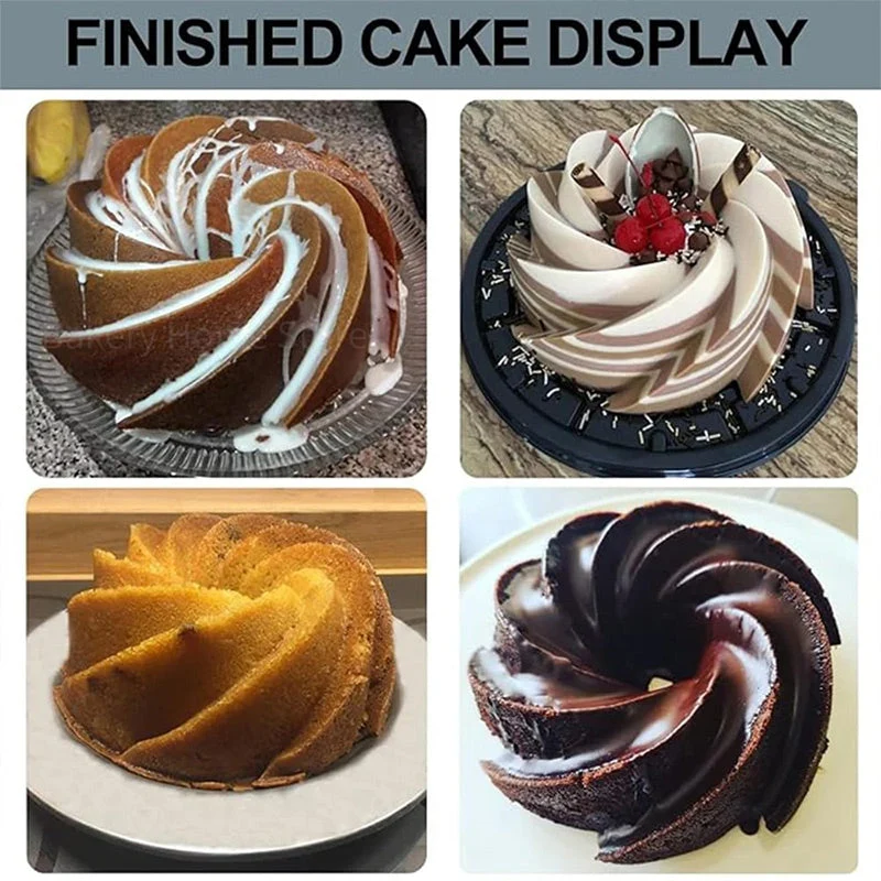 Juego de moldes de silicona para pasteles para hornear fácilmente-ES