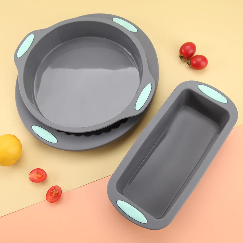 Juego de moldes de silicona para pasteles para hornear fácilmente-ES
