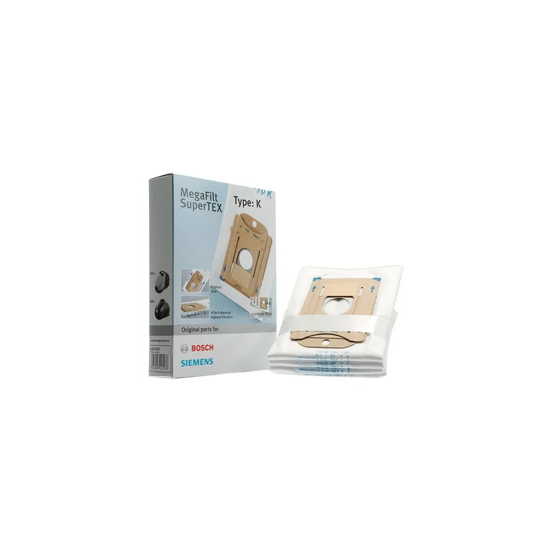 Bolsas de aspirador Tipo K filtro micro-higiénico | compatible con BOSCH | Calidad Original | Codigo fabricante 468265 | Para modelos B