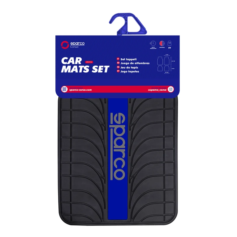 Alfombras para Auto Sparco PVC Universal 4 piezas