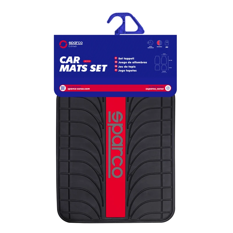 Alfombras para Auto Sparco PVC Universal 4 piezas