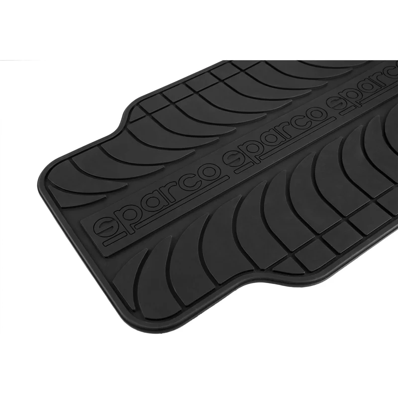 Juego Alfombras Auto Sparco PVC Universal Negro 4 Piezas