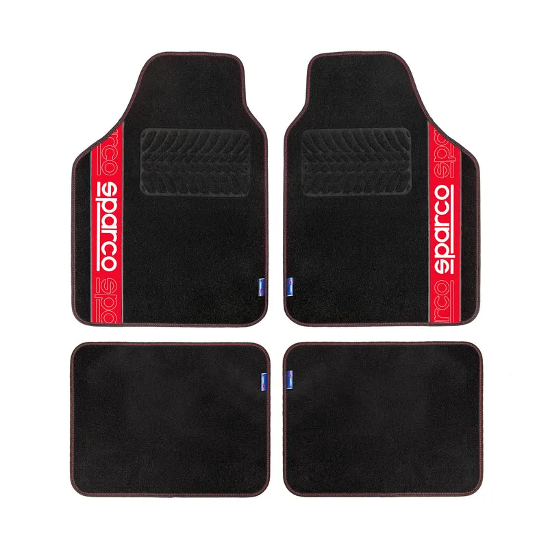 Alfombras Sparco en Fieltro con Talonera Universales 4 Piezas