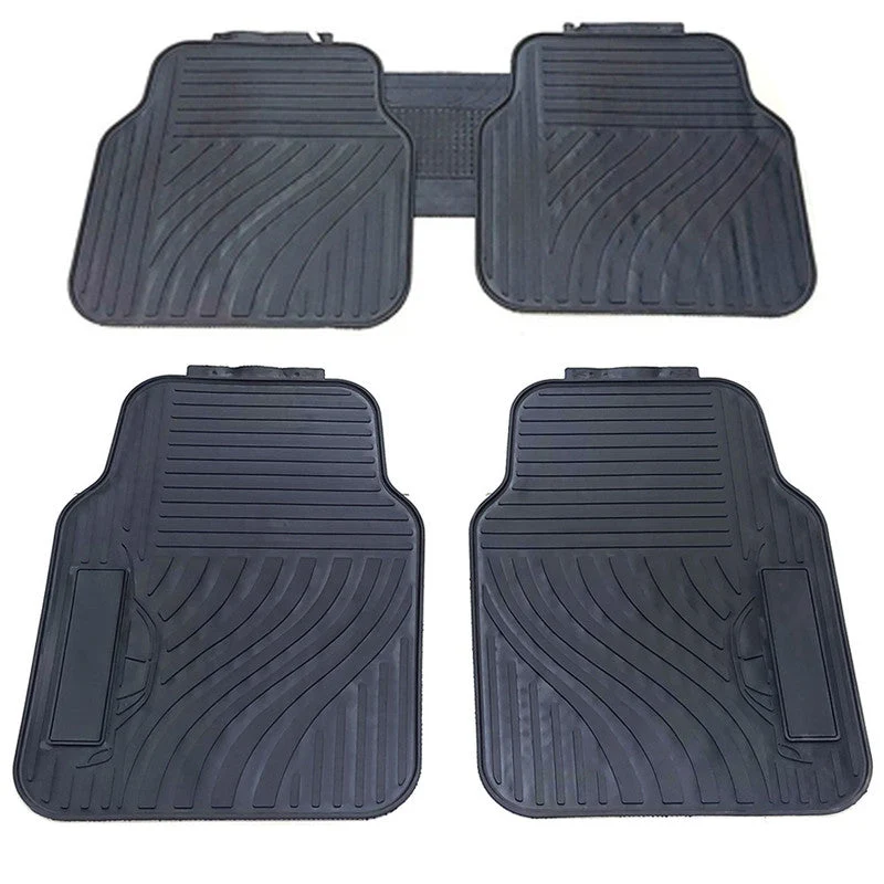 Juego Alfombras Universales para autos en goma 5 piezas