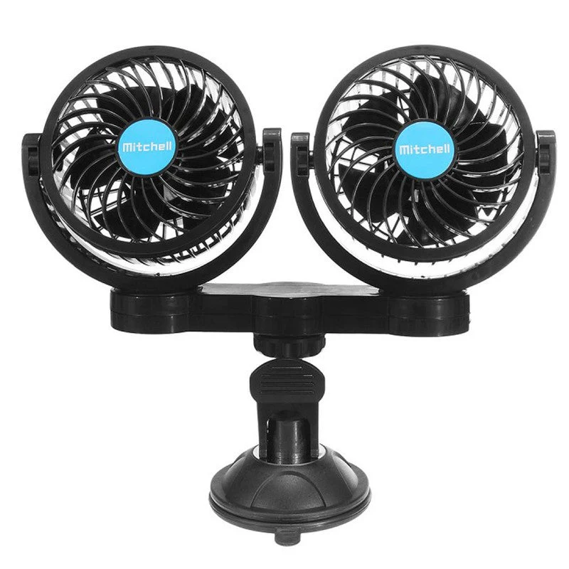 Ventilador Plastico 24V doble c/ventosa