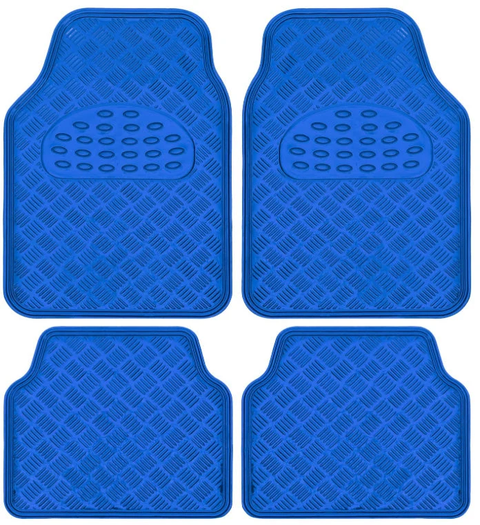 Juego Alfombras para autos en aluminio 4 piezas
