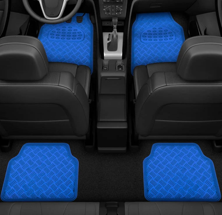 Juego Alfombras para autos en aluminio 4 piezas
