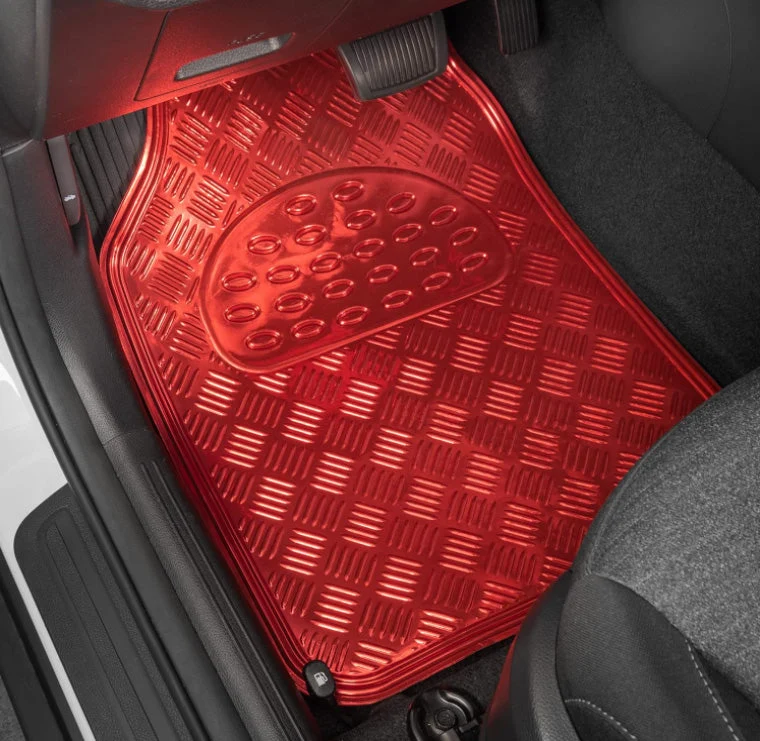 Juego Alfombras para autos en aluminio 4 piezas