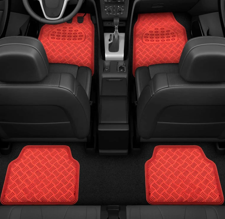 Juego Alfombras para autos en aluminio 4 piezas