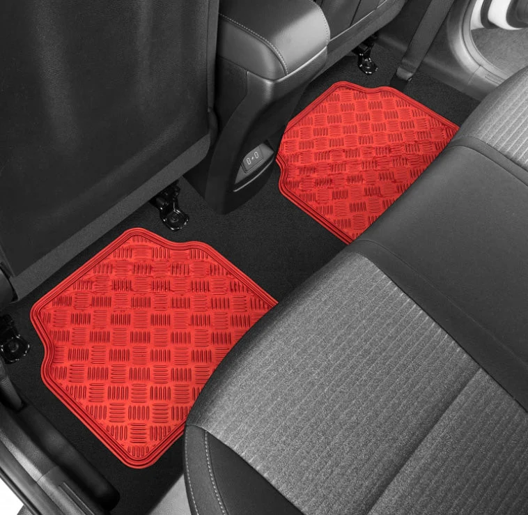 Juego Alfombras para autos en aluminio 4 piezas