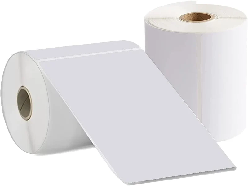 Etiquetas de envio 800 de 4 x 6 pulgadas (100 x 150 mm) 2 rollos de 400