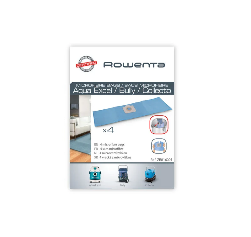 Rowenta ZR816 4x sacchi bidone aspirapolvere Duo Bully Vorace Collecto RU100 RU