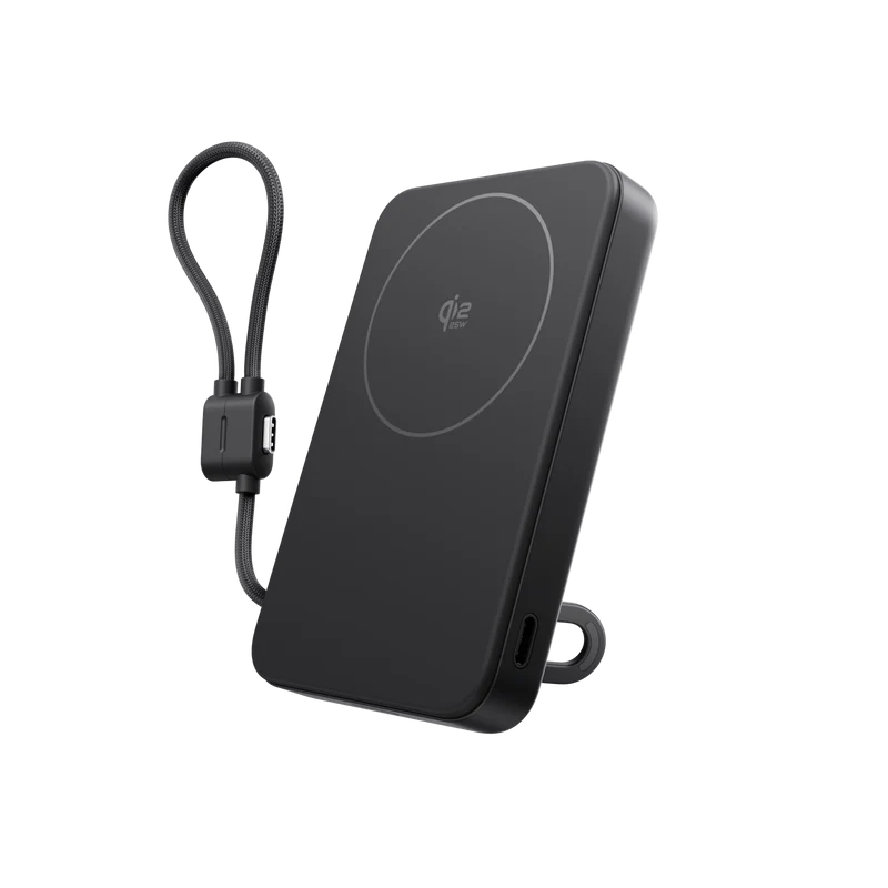 Power bank EcoFlow RAPID Mag Qi2.2 (10.000 mAh, 25 W, cavo USB-C integrato)
