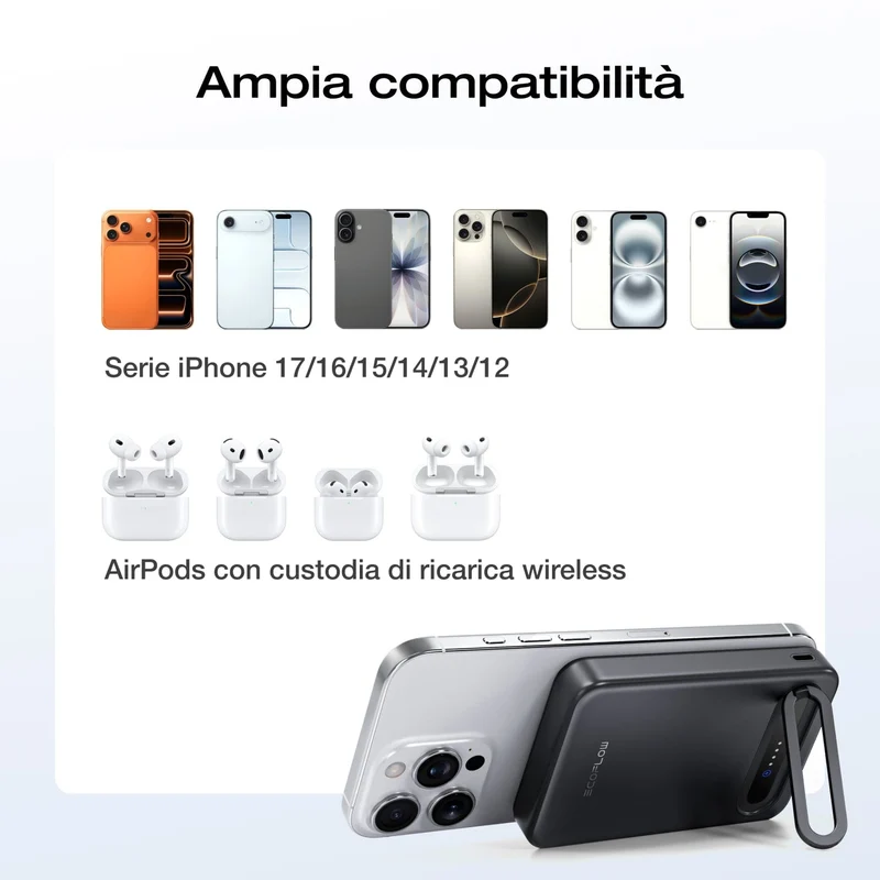 Power bank EcoFlow RAPID Mag Qi2 (10.000 mAh, 15 W)