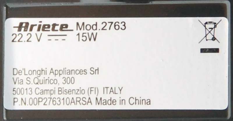 Ariete spazzola raccordo rullo aspirapolvere 2763 2767 Cordless Cyclonic 22V