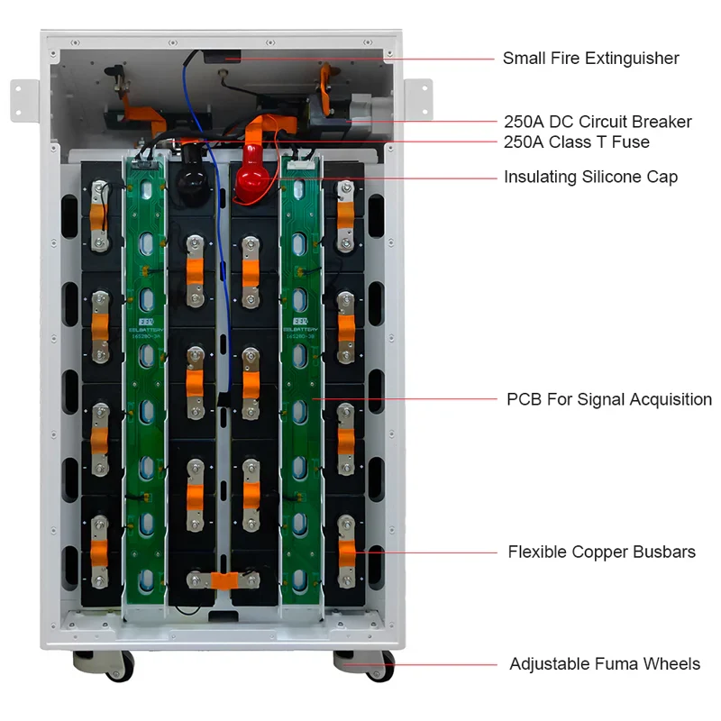 48V 17Kwh EEL Vertical LiFePO4 Battery Pack for Home Power Solar Energy Storage System