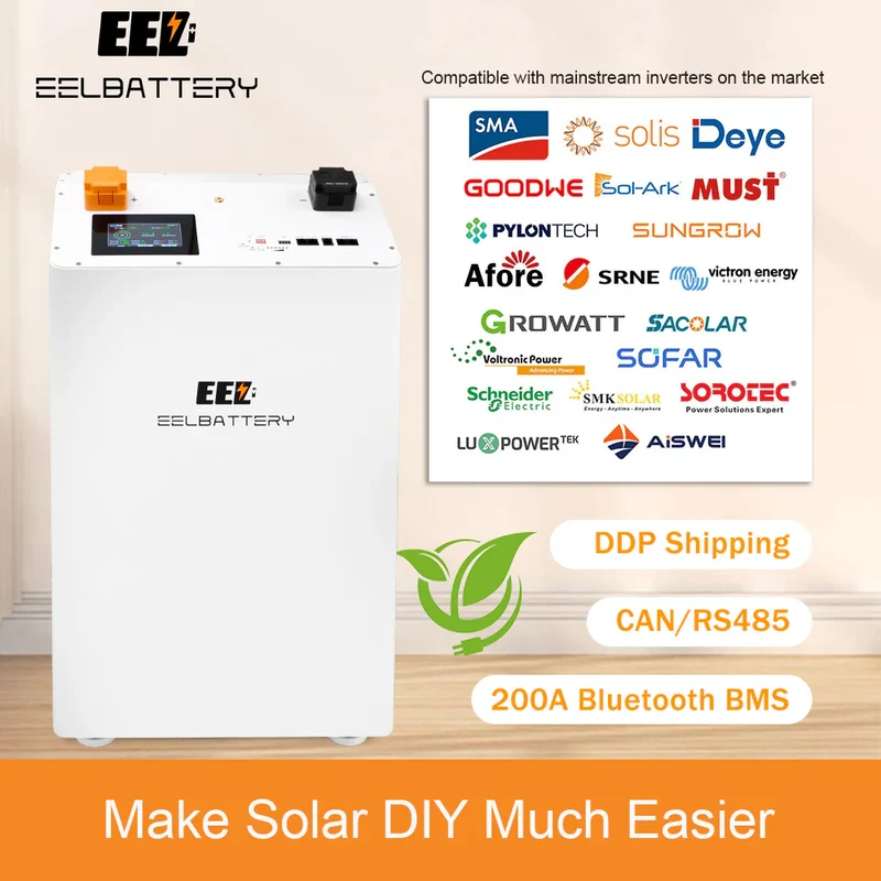 48V 17Kwh EEL Vertical LiFePO4 Battery Pack for Home Power Solar Energy Storage System