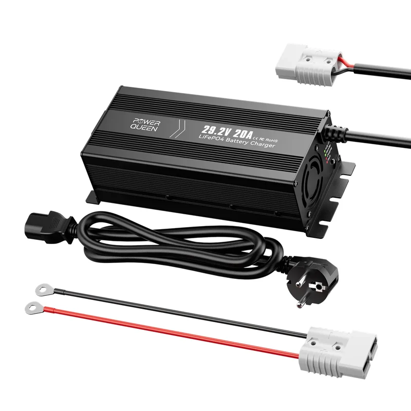 Power Queen 29,2V 20A LiFePO4 Ladegerät für 24V LiFePO4-Batterie