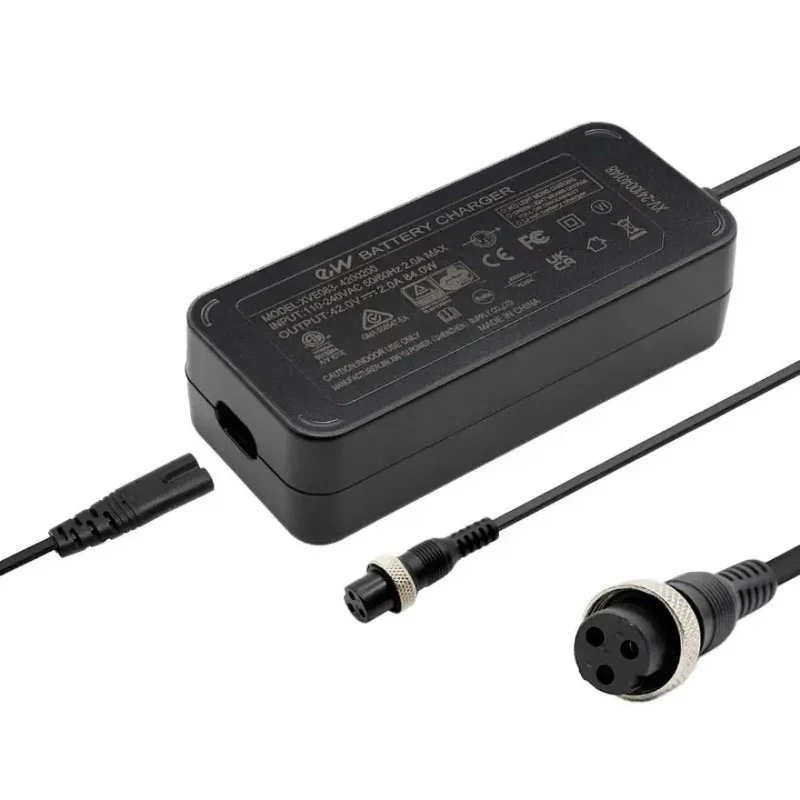 Cargador premium 36v (salida 42v) 2A conector Gx16 [Ewheel]