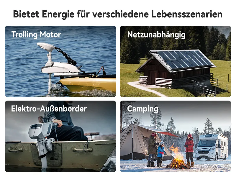 (0% MwSt.) Power Queen LiFePO4 24V 50Ah Smart Niedertemperatur Elektromotor Batterie