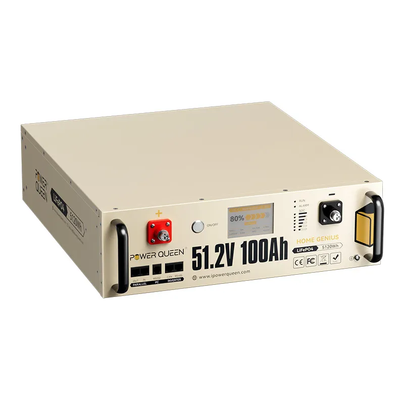 Power Queen LiFePO4 51,2V 100Ah Smart 3HE Serverrack Solarbatterie