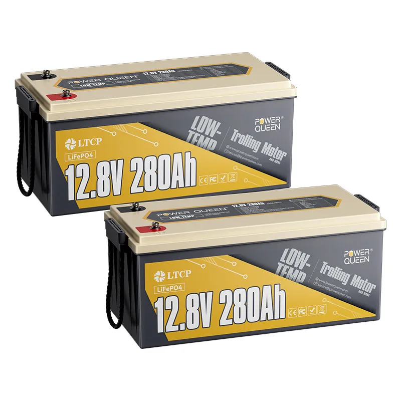 (0% Mwst.) Power Queen 12V 280Ah Niedertemperatur LiFePO4 Batterie