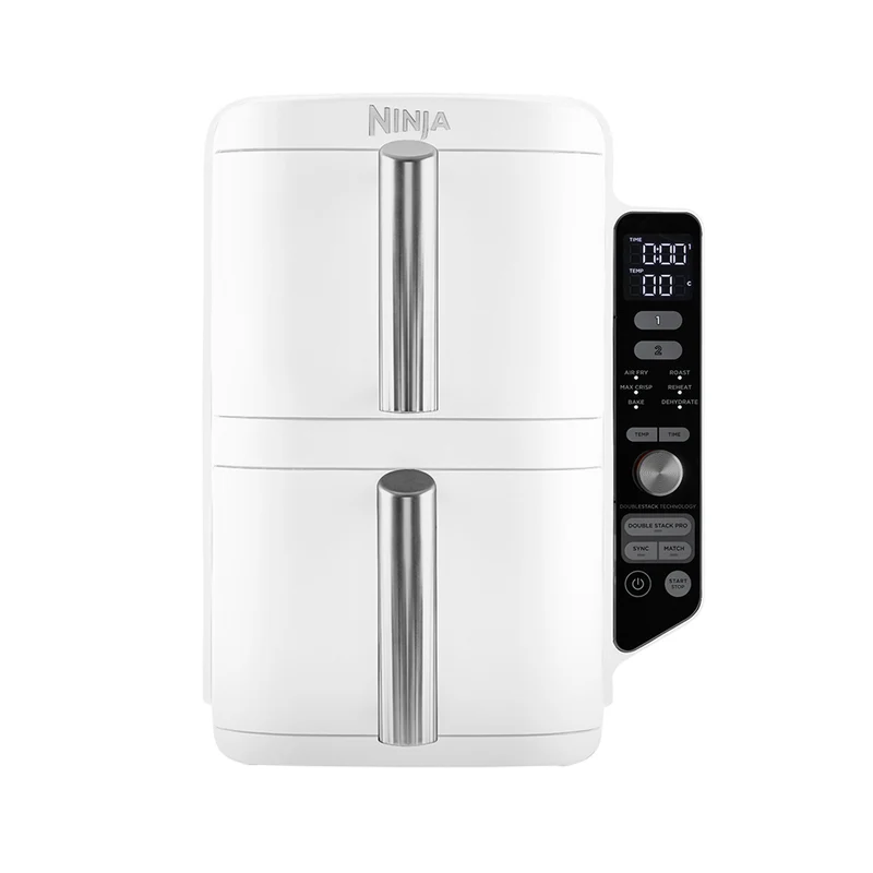 Freidora de Aire Vertical Double Stack XL 9.5L Blanca Ninja