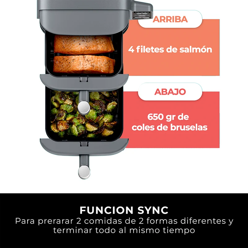 Freidora de Aire Vertical Double Stack XL 9.5L Ninja