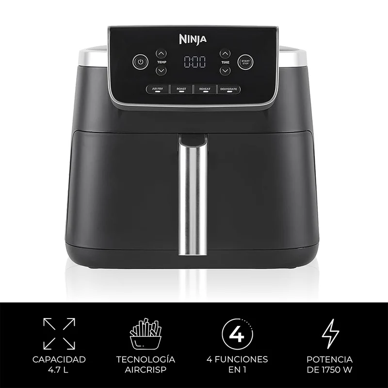 Freidora de aire Pro 4 en 1 de 4.7 litros Ninja