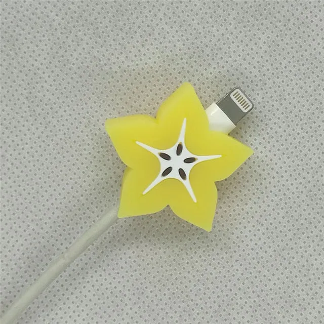 Cable Protector Bite For Iphone Cable Protector Biter usb Fruit watermelon Mobile Phone Connector Accessory Dropshipping Toy