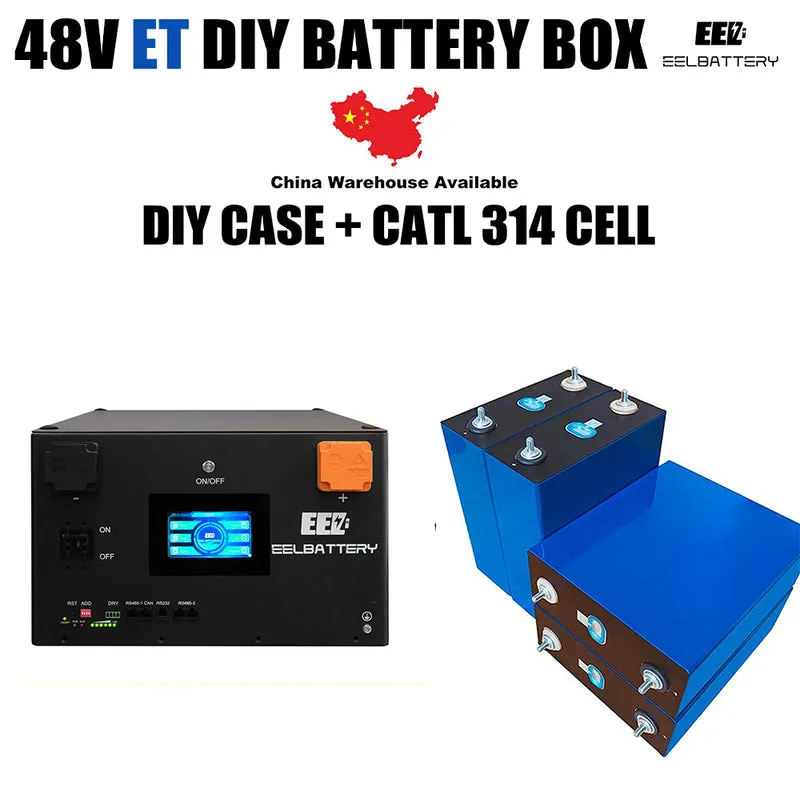 EEL 48V 16S ET Battery Stackable Box WiFi DIY Kits with 200A TDT BMS Home Energy Storage System Remote Control