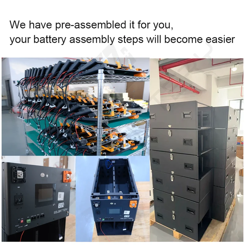 USA Stock-EEL 48V 16S V6-Pro JK Battery Stackable Box DIY Kits with 200A JK V19 BMS Energy Storage System Pre-Sale
