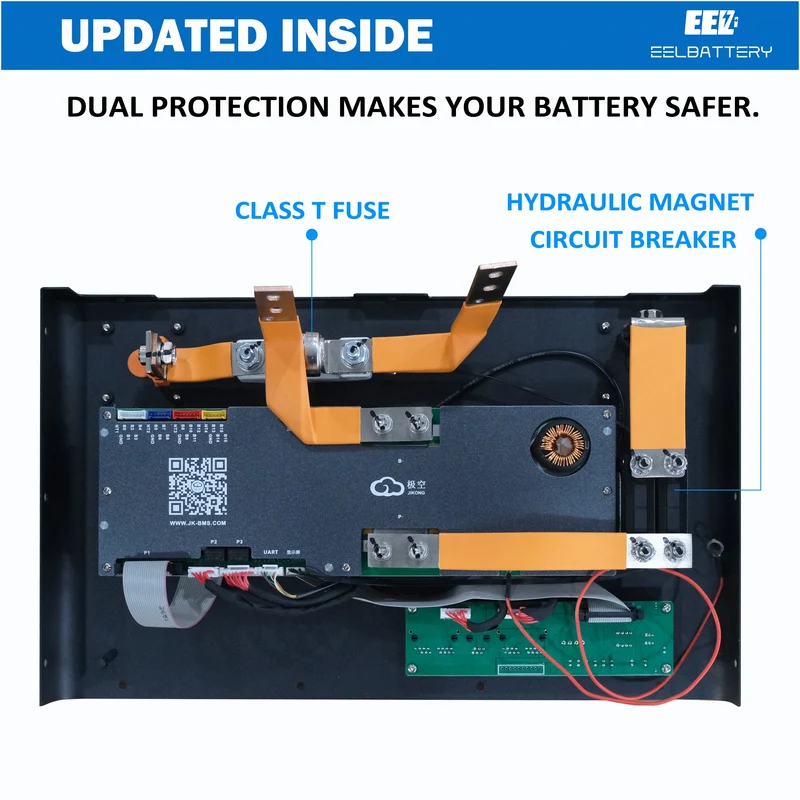 EEL 48V 16S V6-Pro JK Battery Stackable Box DIY Kits with 200A JK V19 BMS Energy Storage System