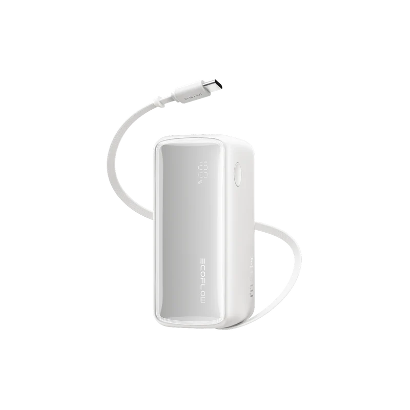 EcoFlow RAPID Power Bank (10K, 45W, Retractable Cable)