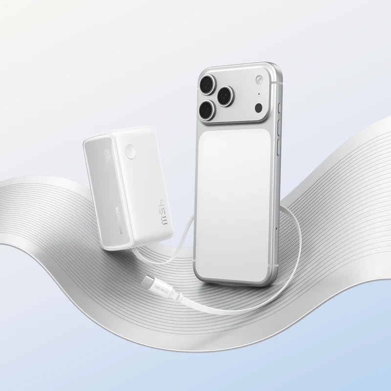 EcoFlow RAPID Power Bank (10K, 45W, Retractable Cable)